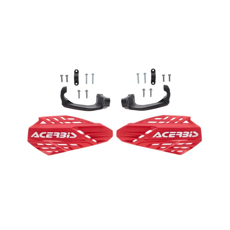 Acerbis Linear Vented Handguards Red/White, Part Number ACB2987611005