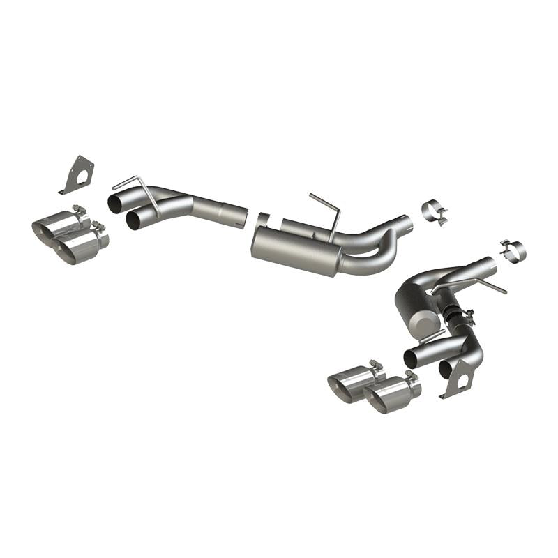MBRP Armor Lite Axle-Back Exhaust System with 4-Inch Quad Dual-Wall Tips for 2016-2023 Chevrolet Camaro V6