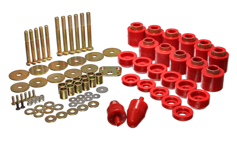 Energy Suspension eng2.4108R 1-Inch Body Lift Kit - Red