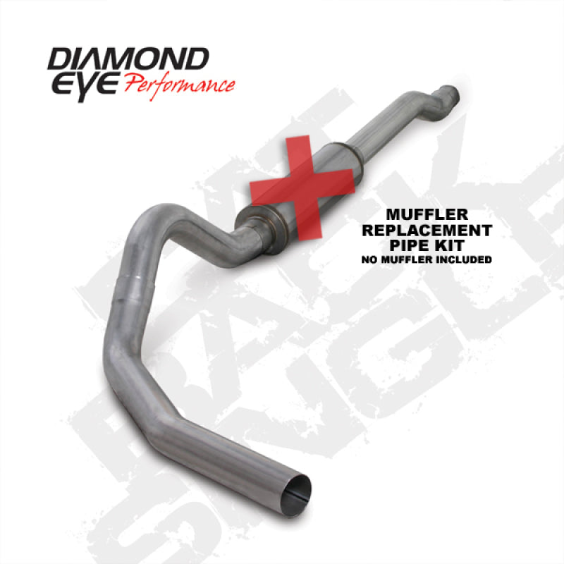 Diamond Eye Performance DEP K4338A-RP 4-Inch Aluminized Cat-Back Exhaust System for 2003-2007 Ford F-250 and F-350 Super Duty 6.0L Powerstroke