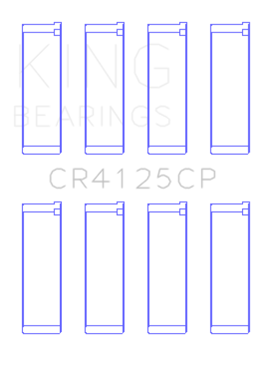King Engine Bearings CR4125CP Subaru EJ20, EJ22 and EJ25 Performance Rod Bearings