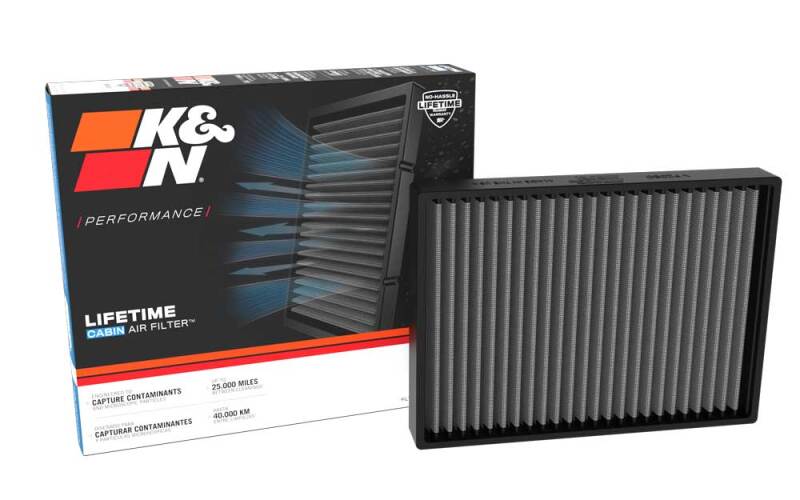 K&N VF2080 Washable Cabin Air Filter for 2018-2023 Lexus LS500/LS500h and 2021-2023 Toyota Mirai