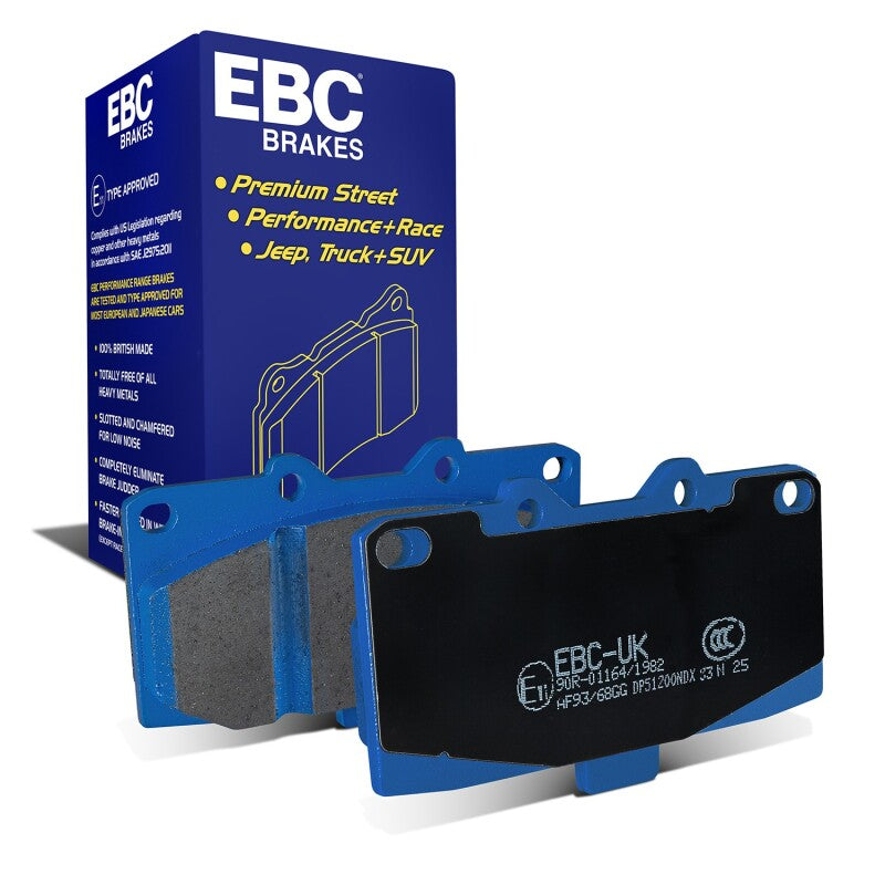 EBC Bluestuff NDX Front Brake Pads for 1989-1995 Nissan Skyline R32 GT-R 2.6L Twin Turbo - DP51200NDX