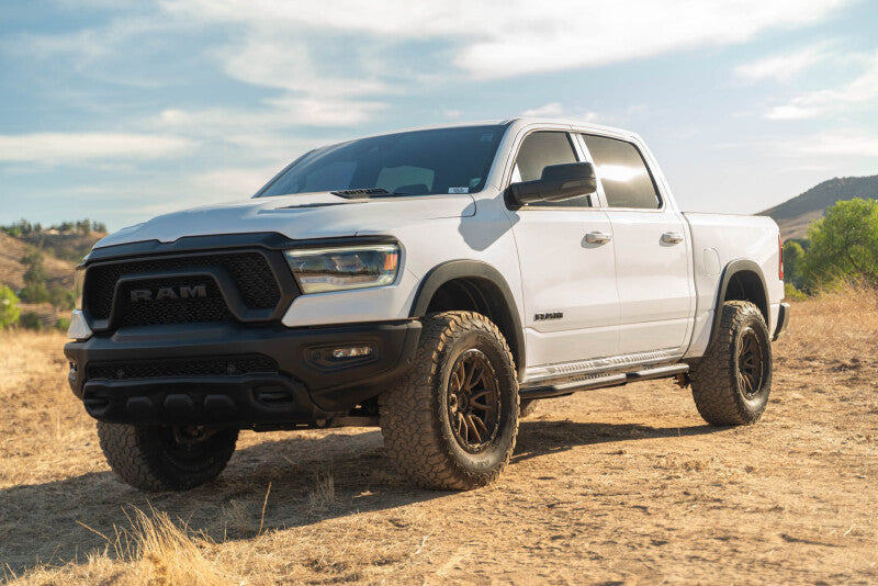 DV8 Offroad OE Plus Side Steps for 2019-2025 RAM 1500 Crew Cab, Black Steel - DVE SRDR1-01