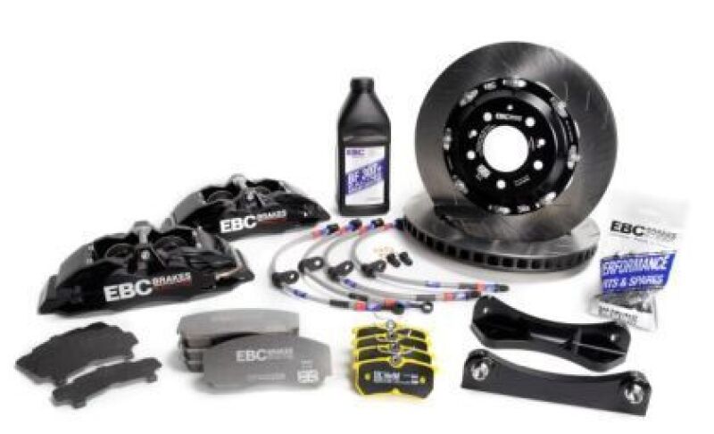 EBC Racing BBK055BLK-1 Front Big Brake Kit for 2023-2024 Toyota GR Corolla 1.6T