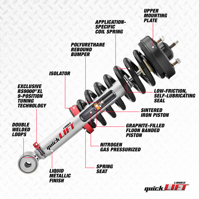 Rancho rhoRS999920 - 07-20 Toyota Tundra Front Right QuickLIFT Loaded Assembly