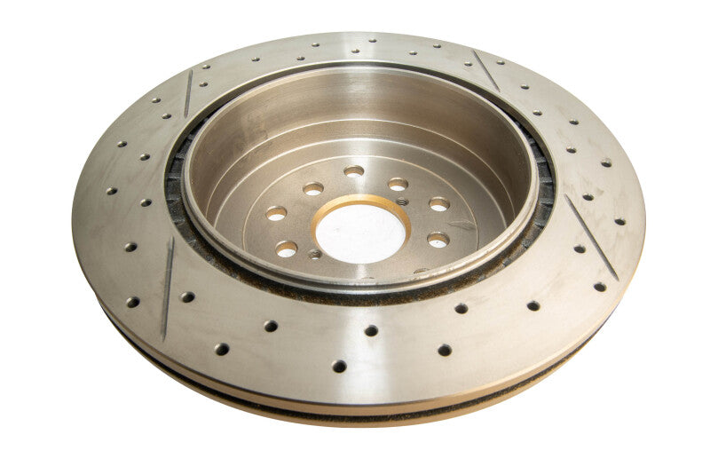 DBA 655X-10 X Street Series Rear Drilled and Slotted Brake Rotor for Subaru WRX STI