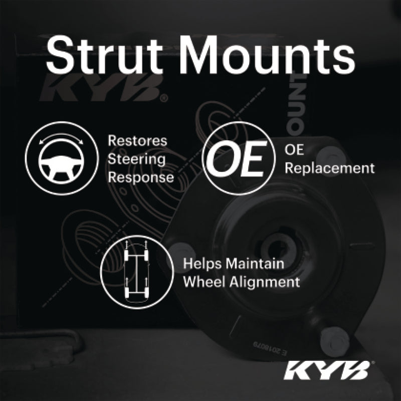 KYB Front Strut Mount Kit for 2016+ Chevrolet Malibu, 17-19 Buick LaCrosse, 18-20 Regal Sportback - Part KYB SM5954
