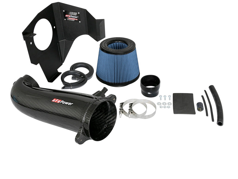aFe MagnumFORCE Track Series Carbon Fiber Intake System with Pro 5R Filter, Part Number 54-12162-C, for Dodge Challenger, Charger and Chrysler 300C 5.7L HEMI