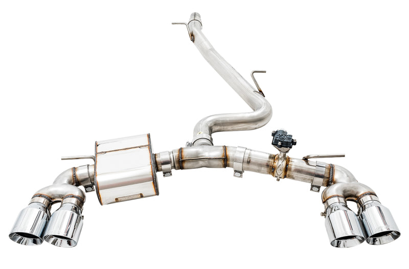 AWE Tuning Audi 8V S3 SwitchPath Exhaust w/Chrome Silver Tips 102mm