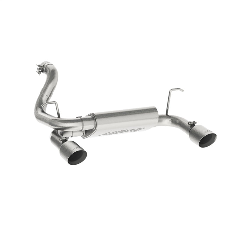 MBRP Armor Plus S5529409 Axle-Back Exhaust System for 2018-2019 Jeep Wrangler JL 3.6L V6