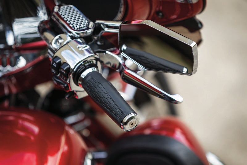 Kuryakyn Hex Grips for Throttle-By-Wire Handlebars, Chrome – Part KUR5922