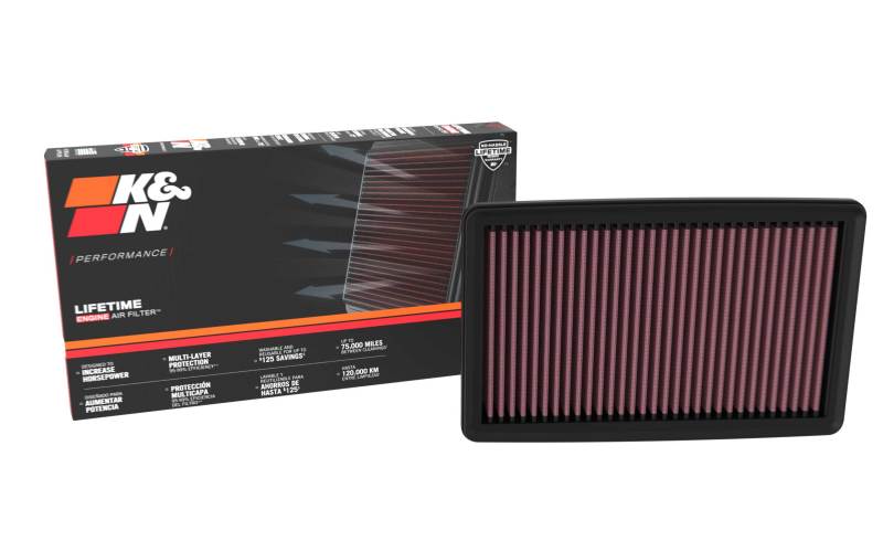 K&N Engineering 33-5139 High-Flow Replacement Air Filter for Honda Civic and Acura Integra