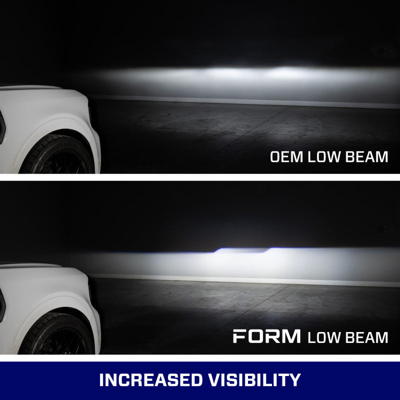 Form Lighting 22-24 Ford Maverick Sequential LED Projector Headlights (Pair) - Black Housing Upgrade