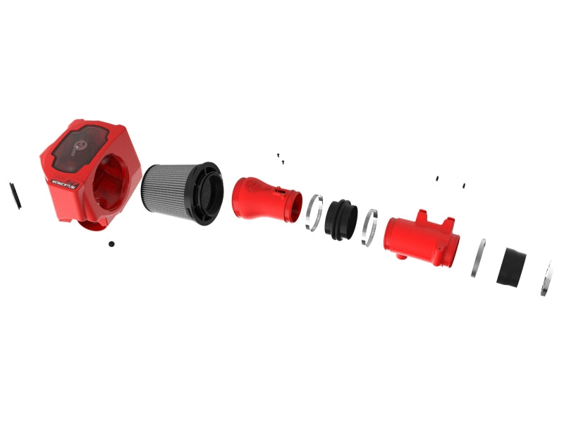 aFe Momentum GT Red Edition Cold Air Intake with Pro DRY S Filter, Part Number 50-70120DR