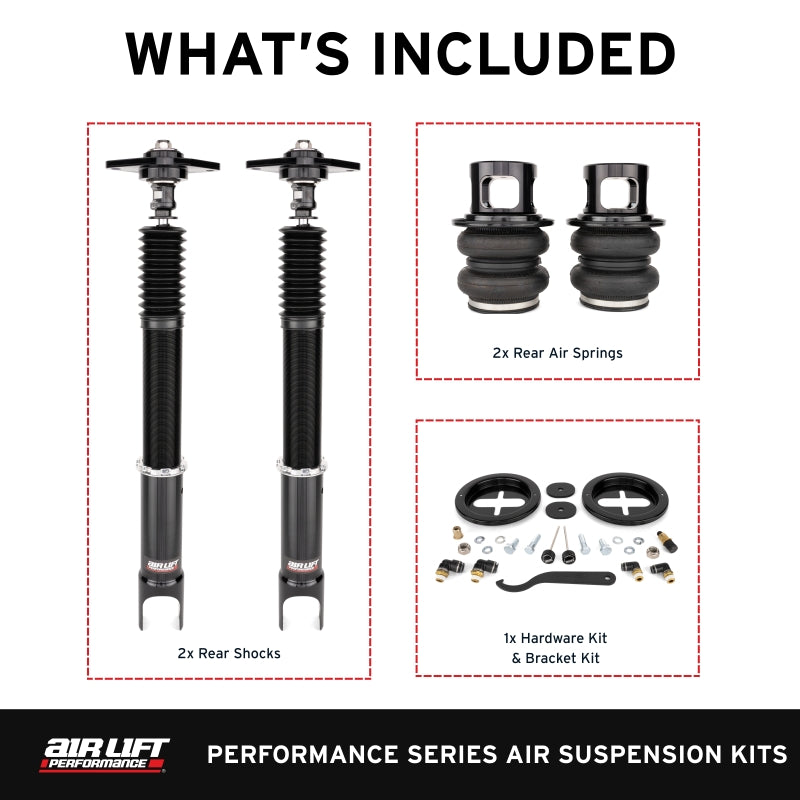Air Lift Performance 76510 Rear Air Suspension Kit for Infiniti G37 and Nissan 370Z/Z