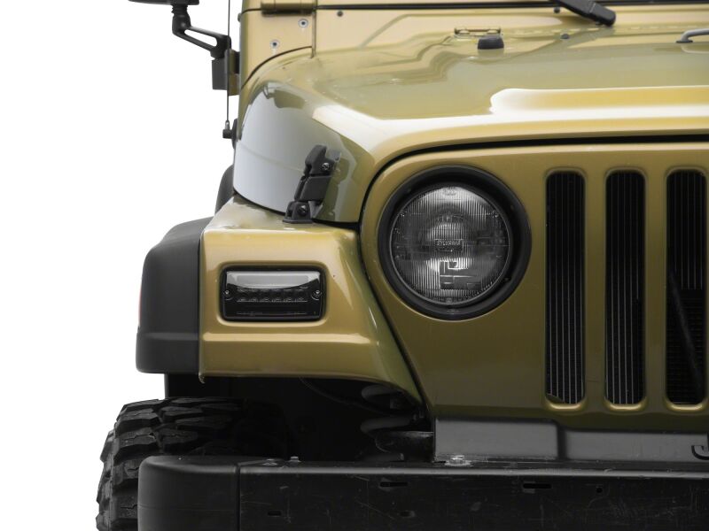 Raxiom 97-06 Jeep Wrangler TJ Axial Series Smoked LED Sequential Cornering Lights