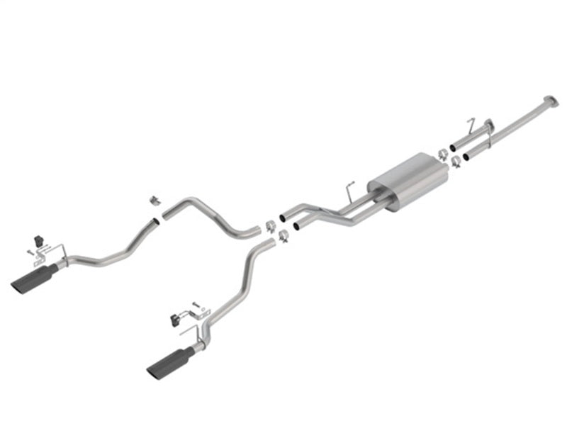 Borla 140638BC Touring Cat-Back Exhaust System for 2014-2021 Toyota Tundra 4.6L/5.7L V8