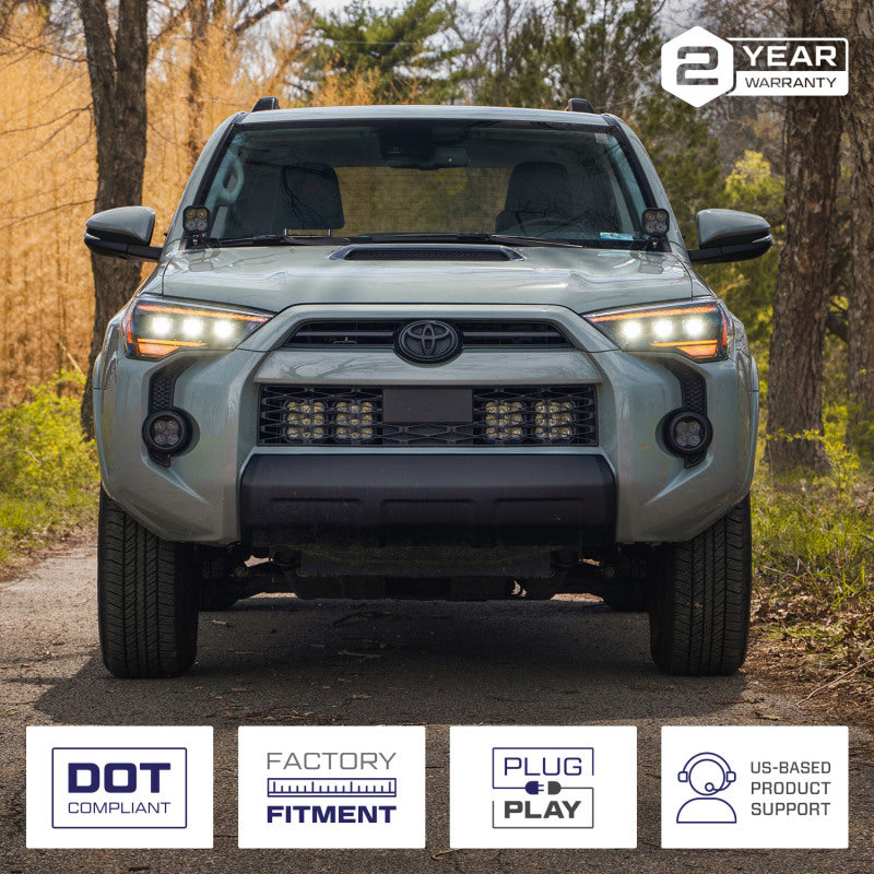 Form Lighting Toyota 4Runner Sequential LED Projector Headlights (Pair) – OE-Grade Upgrade with Dual Color DRL and Sequential Turn Signals
