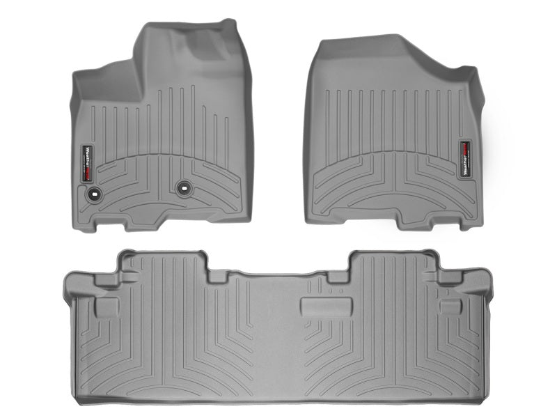 WeatherTech 13+ Toyota Sienna Front and Rear Floorliners - Grey