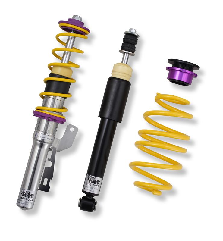 KW V1 INOX-LINE Coilover Kit kws1022000N for 2015-2020 BMW 2 Series F22 xDrive with Electronic Dampers
