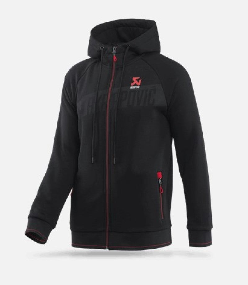 Akrapovič Men’s Corpo Zip Hoodie, Black, XL – AKR802058