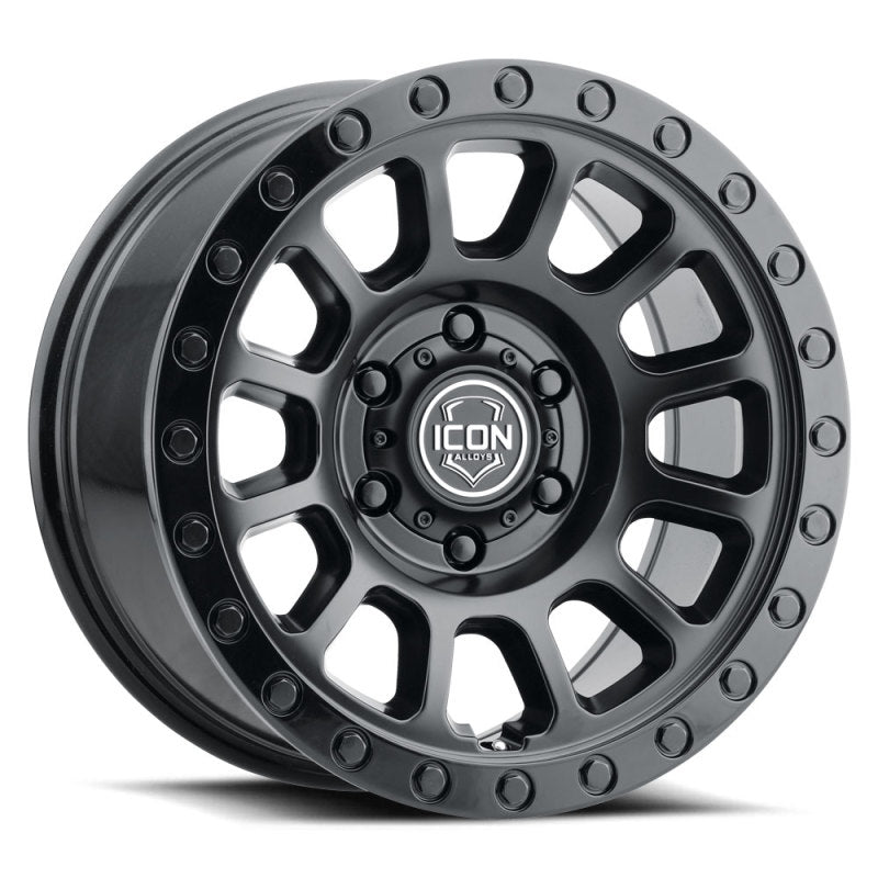ICON Hulse 17 X 8.5 6 X 5.5 -0mm Offset 4.75in BS Double Black