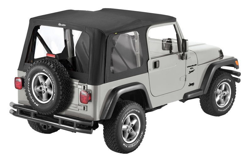 Bestop 03-06 Jeep Wrangler TJ Replace-A-Top with Black Diamond Sailcloth and Clear Windows