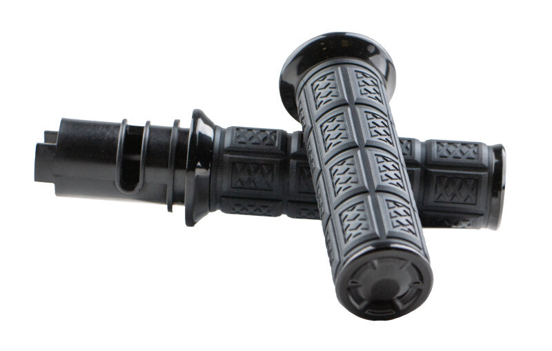 Kuryakyn Enygma Black Grips for Harley-Davidson Throttle-By-Wire Models, Part 10142-2