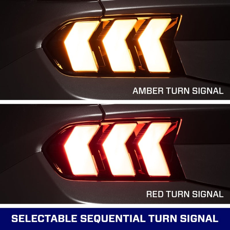 Form Lighting 2024+ Ford Mustang Sequential LED Tail Lights – Clear Lens Pair