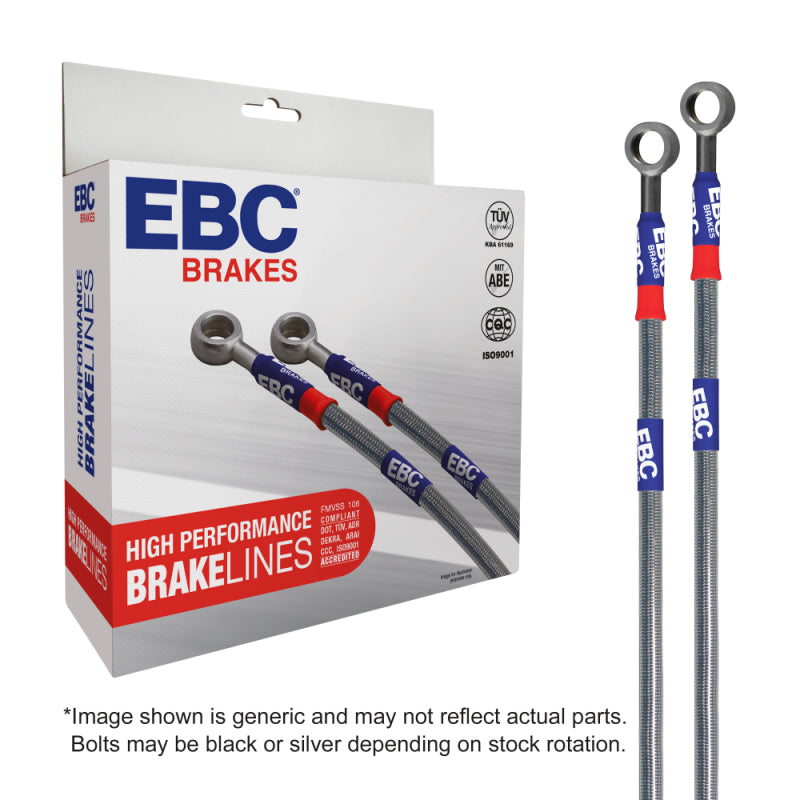 EBC Powersports ebcBLM1167-1F Front Braided Brake Line for 2016-2017 Honda MSX 125