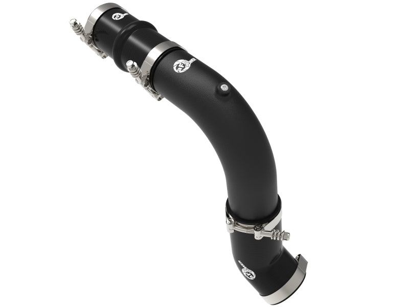 aFe BladeRunner Aluminum Hot-Side Charge Pipe, Black, Part Number 46-20818-B, for 2025-2026 Ram 2500 and 3500 6.7L Diesel