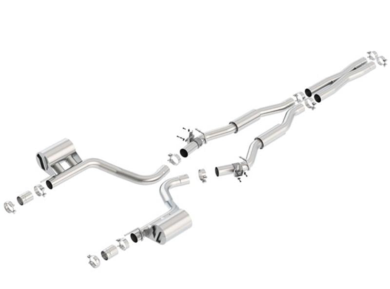 Borla 140642 S-Type Cat-Back Exhaust System for 2015-2022 Dodge Challenger SRT Hellcat 6.2L V8