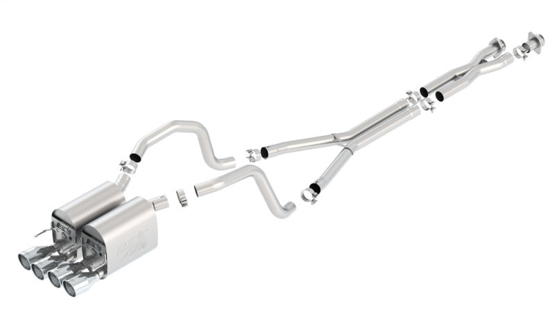 Borla ATAK Cat-Back Exhaust System 140453 for 2005-2008 Chevrolet Corvette C6 6.0L/6.2L V8