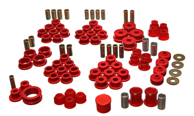 Energy Suspension 3.18122R - 1984-1995 Chevrolet Corvette Red Hyper-Flex Master Bushing Set