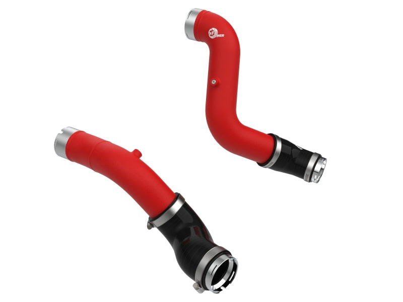 aFe POWER BladeRunner Aluminum Hot and Cold Charge Pipe Kit, Red, GM Colorado/Canyon 2.7L Turbo, Part 46-20744-R