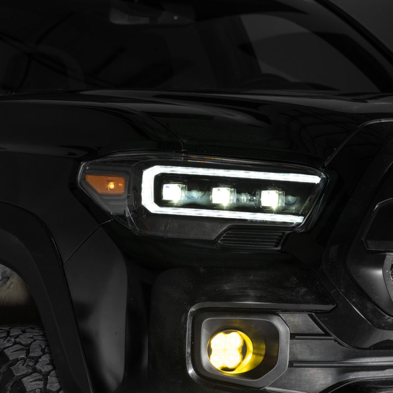 Form Lighting 2016-2023 Toyota Tacoma LED Projector Headlights with Sequential Turn Signals and Selectable DRL
