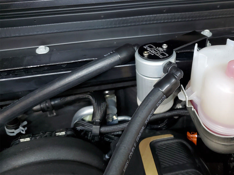 J&L 2021+ Jeep Wrangler 392 Oil Seperator 3.0 Passenger Side - Clear Anodized