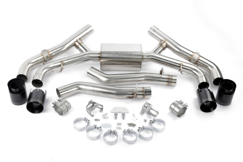 Dinan F95/F96 BMW X5 M/X6 M Valved Axleback Exhaust System with Black Tips