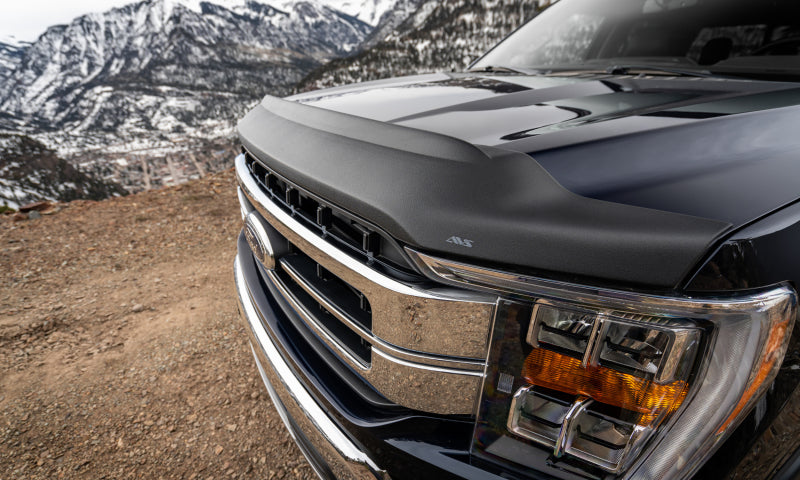 AVS 2021 Ford F-150 Aeroskin II Textured Low Profile Hood Shield - Black
