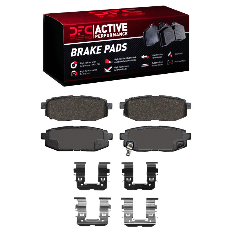 DFC 06-25 Scion FR-S Rear Active Performance Brake Pads and Hardware Kit
