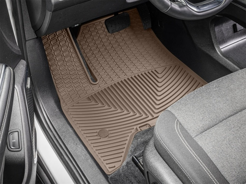 WeatherTech All-Weather Floor Mats for 2024-2025 Chevrolet Traverse, GMC Acadia, Buick Enclave – Tan, Front Row, Part WETW735TN