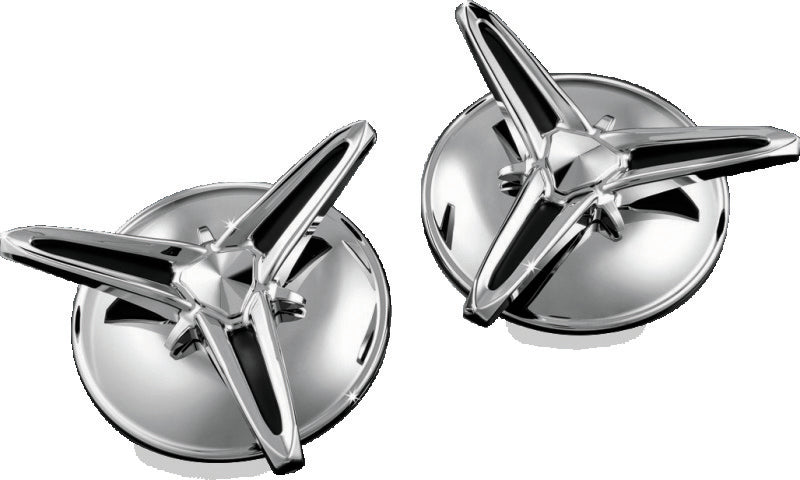 Kuryakyn Knock-Off Center Caps for Trikes, Chrome - Part KUR1243