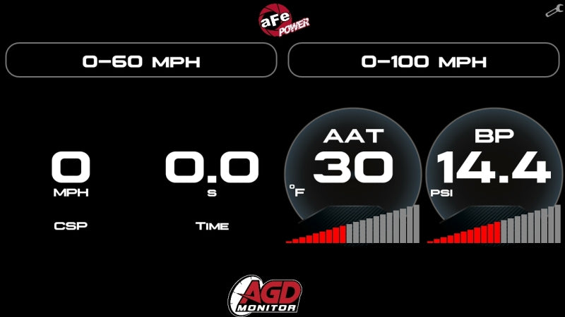 aFe AGD Advanced Gauge Display 5.5-Inch Digital Monitor, Part Number 77-91001, for Dodge, RAM, Ford and GM Diesel Trucks