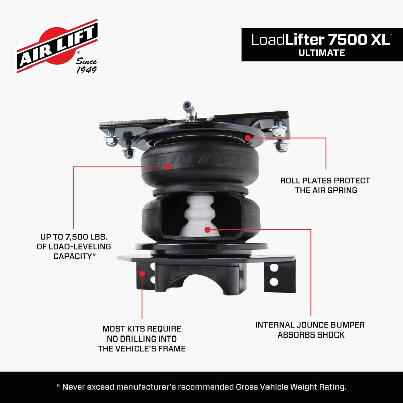 Air Lift LoadLifter 7500 XL Ultimate Air Spring Kit for 2019-2026 Ram 3500 2WD and 4WD - Part Number ALF57531