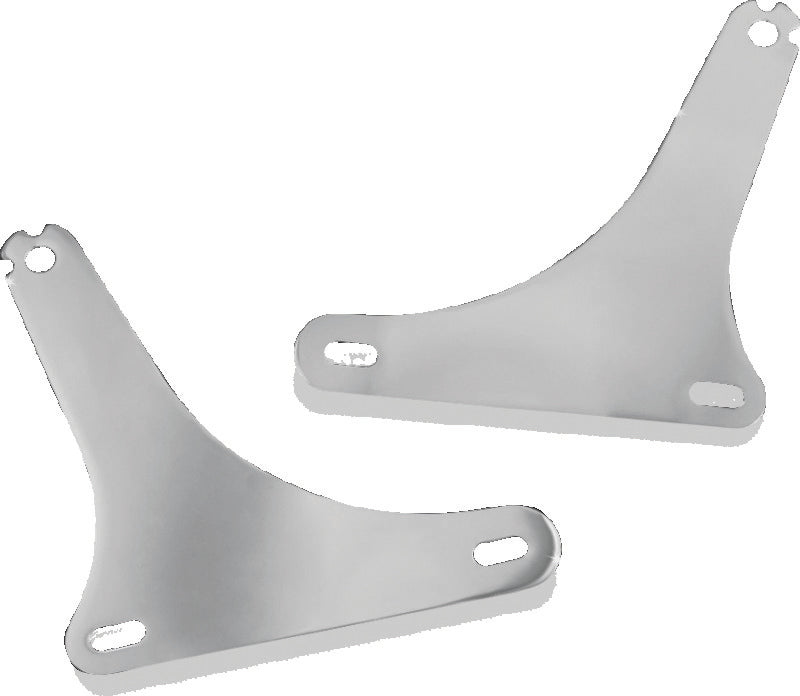 Kuryakyn 1667 Fixed Mounts for Multi-Purpose Backrest, 2006–2017 Harley-Davidson Softail, Chrome