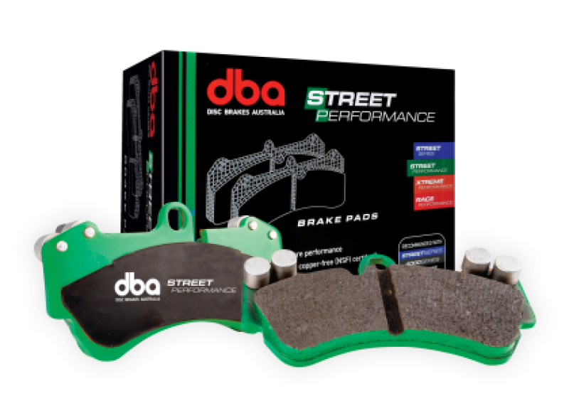 DBA Street Performance Front Brake Pads for 2014–2018 Volvo S60 II 3.0T AWD, Part dbaDB15323SP