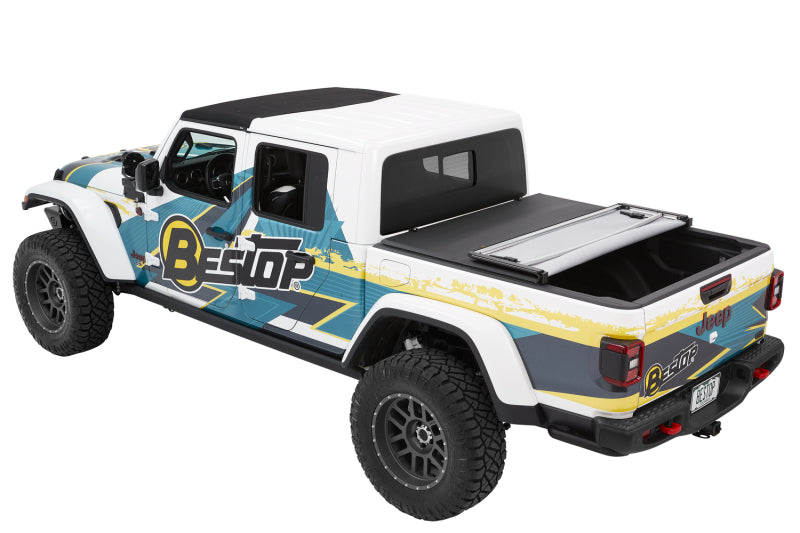 Bestop EZFold Soft Tonneau Cover for 2020-2026 Jeep Gladiator with 5 ft Bed - Black Diamond