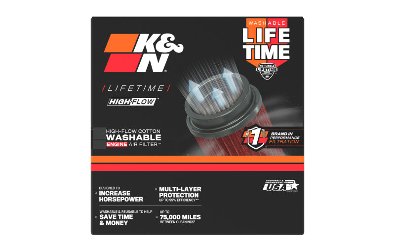 K&N Engineering RU-4480 Universal Rubber Air Filter