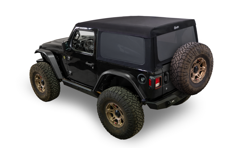 Bestop 18-26 Jeep Wrangler JL 2-Door Supertop Glide Squareback Black Diamond
